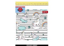 Jersey - Fräulein v. Julie Wolken Einhorn Streifen